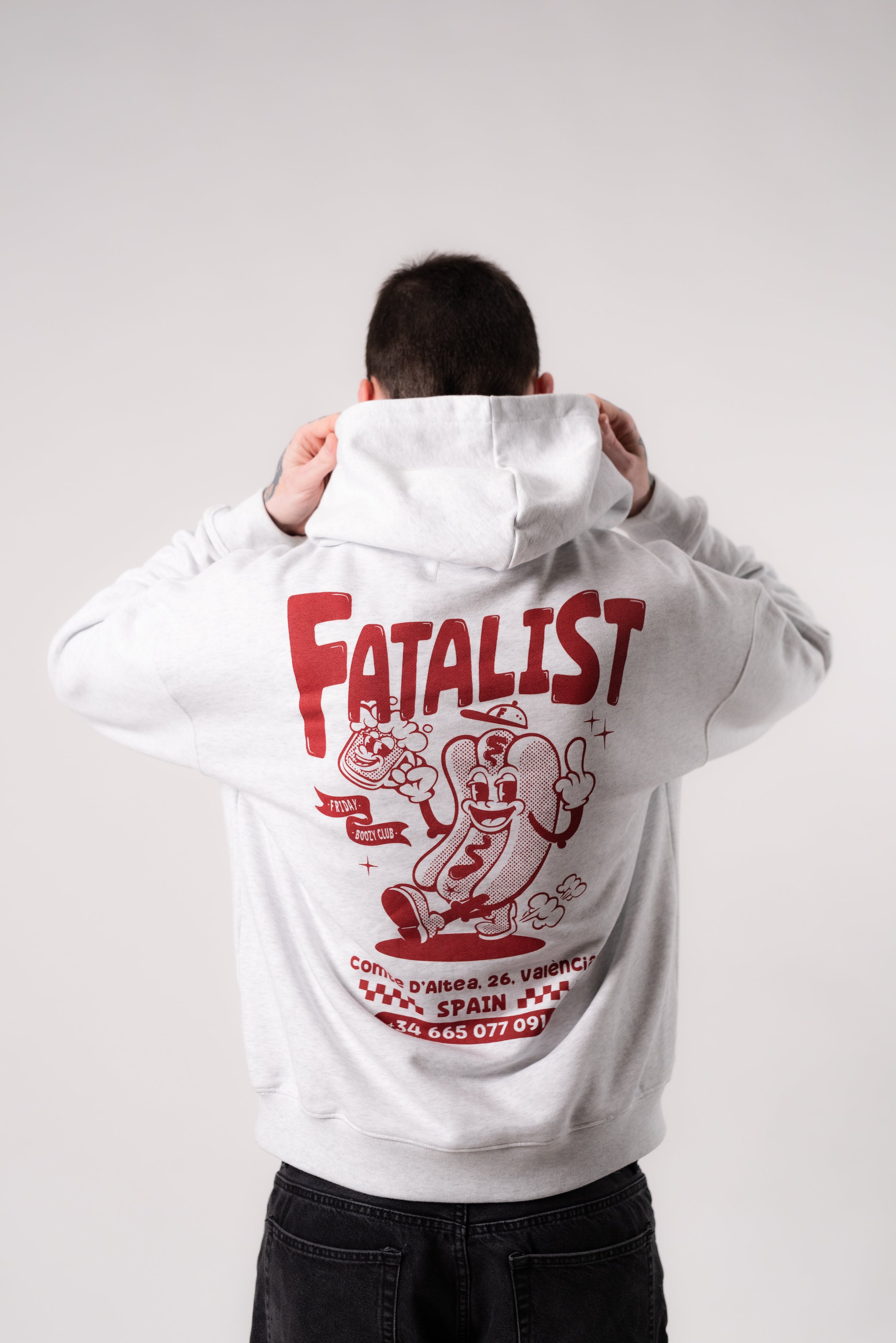 Hot Dog Hoodie - White