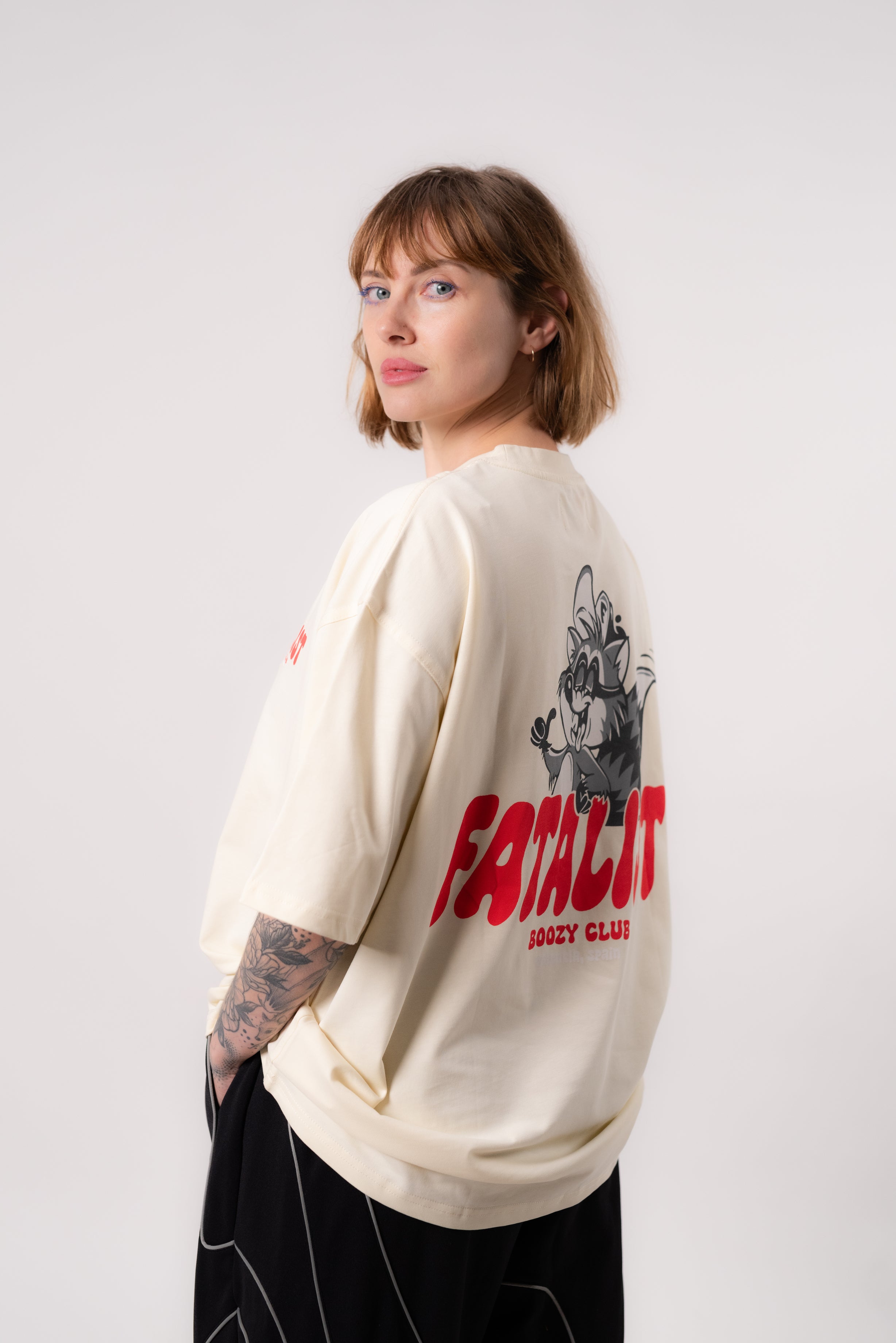 Racoon T-Shirt - Beige